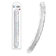 King cock - 18'' Double Dildo - Clear