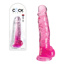 King Cock - 8 in Cock With Balls - Pink